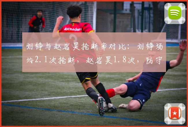 刘铮与赵岩昊抢断率对比:刘铮场均2.1次抢断,赵岩昊1.8次,防守悍将各有千秋